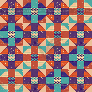 Seamless geometric background, retro - vector image