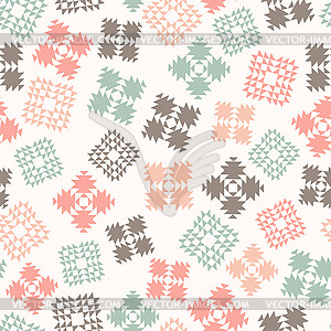 Seamless design with patterned elements - vector image