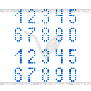 Set of numbers - vector image