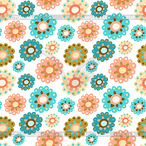 Seamless floral pattern - vector image