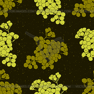 Seamless floral pattern with tansy - vector clip art