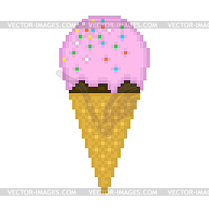 Ice cream on a white background - vector clip art