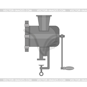 Illustration of a grinder isoleted on a background - vector image