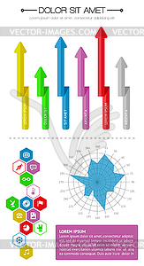 Ui, инфографики и веб-элементы - векторизованное изображение