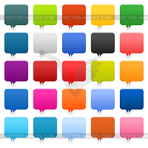 25 color map pin boobles - vector image