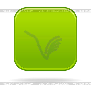 Green simple glossy web button - vector clip art