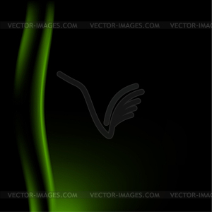 Fragment of dark green stage curtain - vector clipart