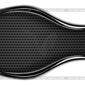 Metal texture of dotted perforated surface - vector clipart