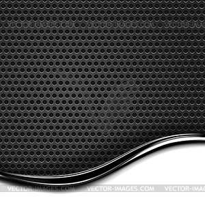 Metal texture of dotted perforated surface - vector image