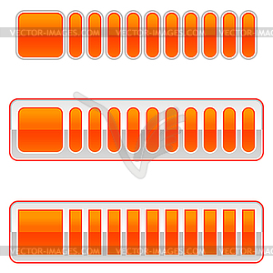 Пустые бары загрузки - клипарт в векторе / векторное изображение