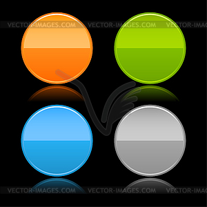 Colored glowing balls - vector EPS clipart