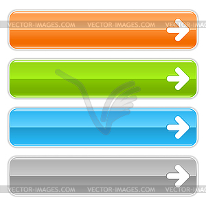 Web 2.0 buttons with arrow symbol - vector image