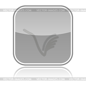 Gray glossy blank web 2.0 button - royalty-free vector image