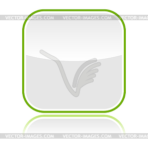 Gray glassy blank web button - vector image