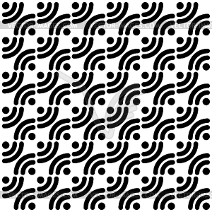 Simple pattern with black rss symbols - vector clipart / vector image