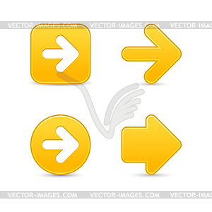 Glossy web 2.0 signs - arrows - vector clip art