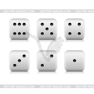 Blank Dice Clip Art at  - vector clip art online, royalty