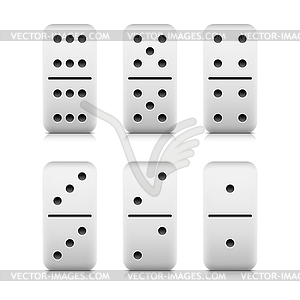 Web 2.0 button domino game blocks - vector clipart