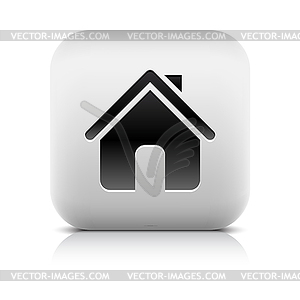 Home sign web icon - vector clip art