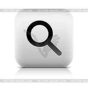 Web 2.0 button with magnifier symbol - vector clipart / vector image