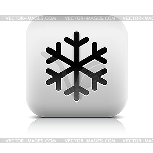 Web 2.0 button with low temperature sign - vector clipart