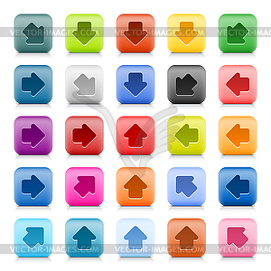 Mesh button color arrow twweb buttons with color arrow  - vector clipart