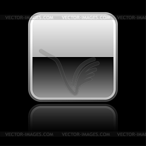 Gray glossy blank web 2.0 button - vector clipart