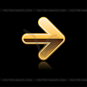 Золотая стрела - векторное изображение EPS