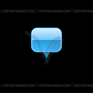 Blue mapping pin - vector image