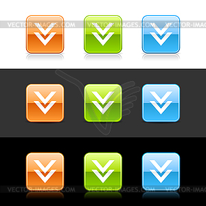 Glossy colored arrow web 2.0 buttons - download - vector clip art