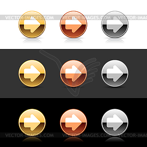 Arrow icon web 2.0 buttons - next - vector clipart
