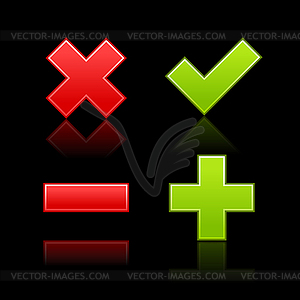 Validation icons - vector image