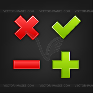 Validation icons - vector image