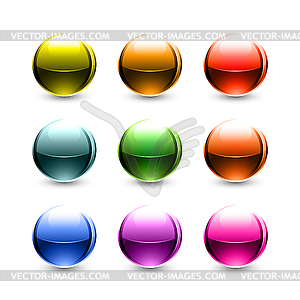 Colored Balls - Vector Clipart