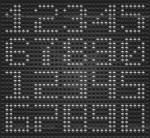 Digits - digital font - vector image