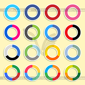 Simple popular social network icons - vector clipart