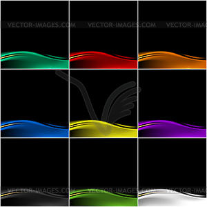 Abstract color backgrounds - royalty-free vector image