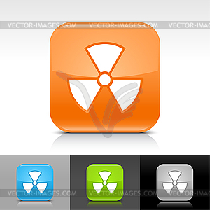 Radiation web buttons - vector clip art