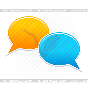 Blank speech bubbles - vector image