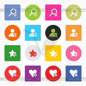 Basic simple web icons - vector clip art