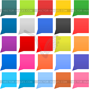 Speech bubble sign simple icons - vector image