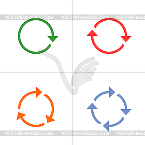 Arrow reload pictograms - vector EPS clipart