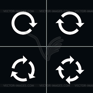 Arrow reload pictograms - vector clip art