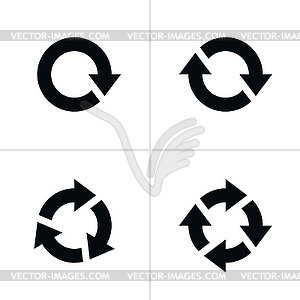 Arrow reload pictograms - vector clipart