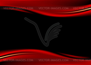 Red and black abstract background - vector clipart