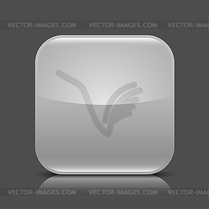 Gray glossy blank web 2.0 button - vector clipart