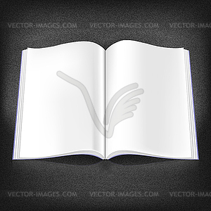 White spread magazine - vector clip art