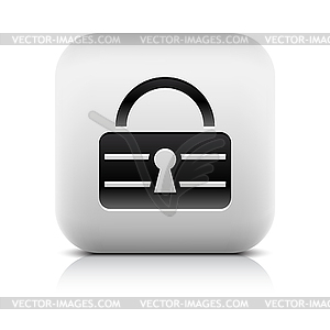 Lock icon web sign - vector EPS clipart
