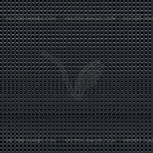 Perforated black metal pattern - vector clipart