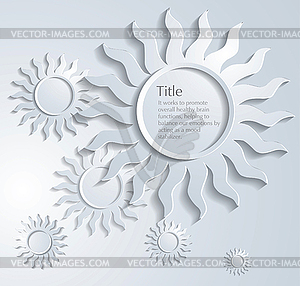 Circle compositions background - vector clipart